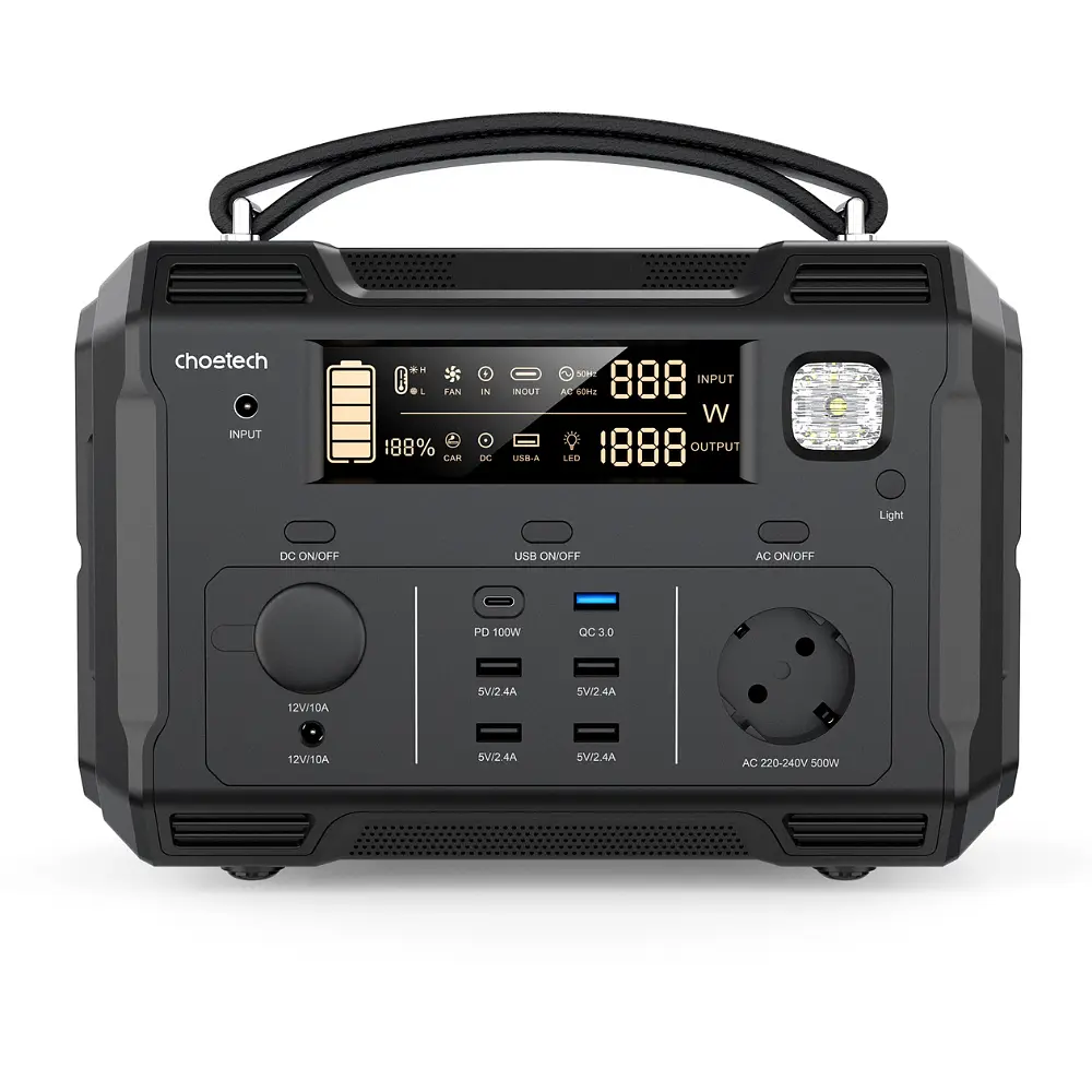 Портативна електростанція Choetech BS004 500W 484Wh - фото 4