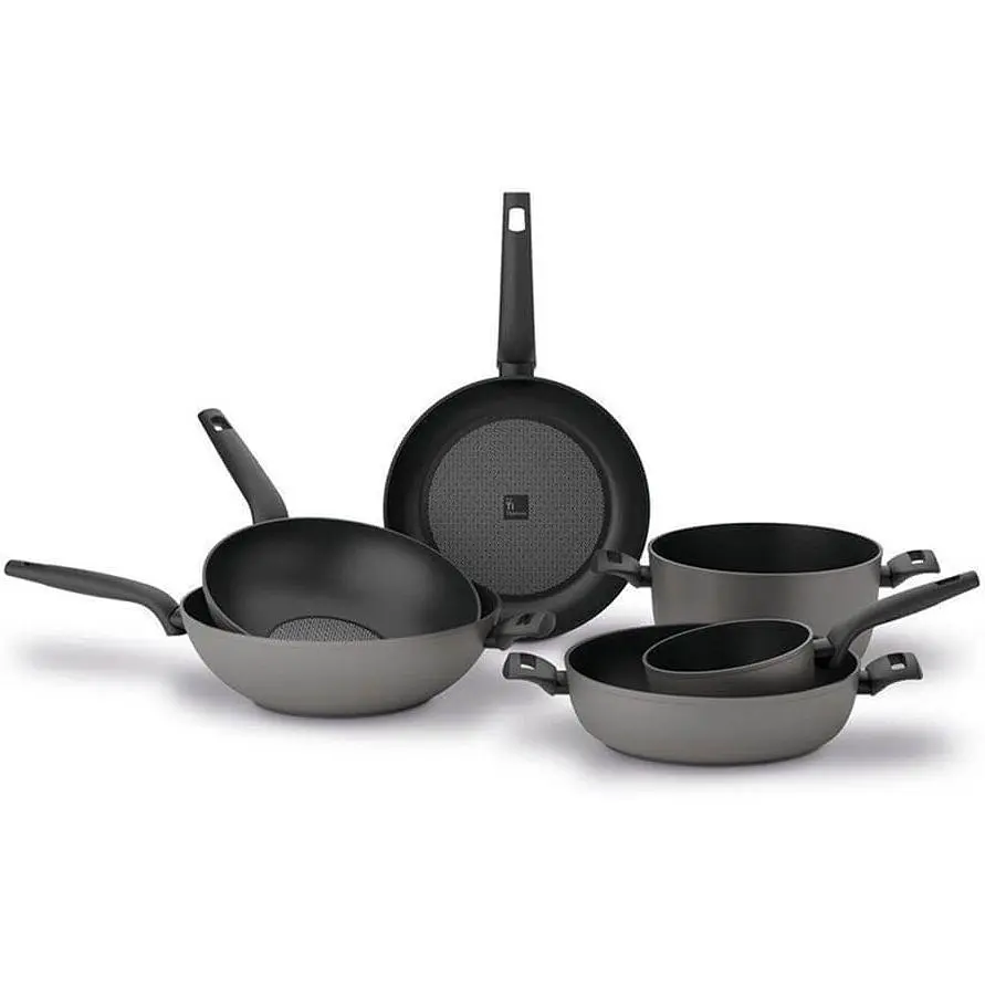 Сотейник TVS Titan Elite Induction 28 см с двумя ручками (ВЕ574283310001)  - фото 2