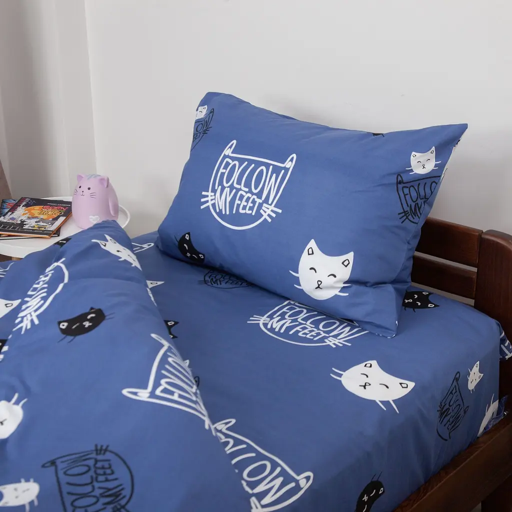 Комплект постільної білизни ТЕП Soft dreams Кошенятка підлітковий синій (2-04191_29914) - фото 6