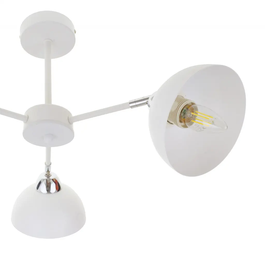 Люстра потолочная Brille в спальню Е27 60W WH/CH (BL-998C/3) - фото 4