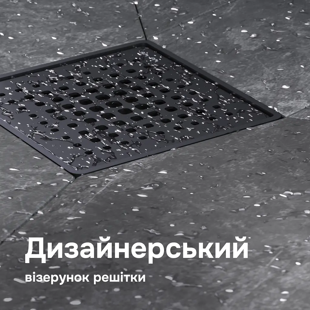 Трап для душу точковий AM.PM Masterflow Cut Gradient 100 мм, універсальний затвор, чорний (W01BD-P11-010-01BM) - фото 3