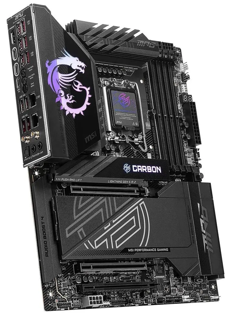 Материнська плата MSI MPG Z890 CARBON WIFI (MPG Z890 CARBON WIFI) (Socket 1851, Intel Z890, ATX) - фото 3
