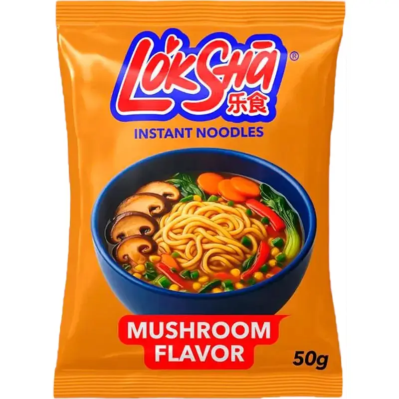 Вермишель быстрого приготовления LokSha со вкусом грибов 50 г - фото 1