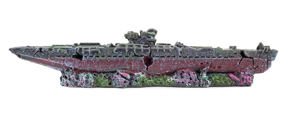 Декорація для акваріума HapPet корабельна аварія 19.5x3x4 см R096