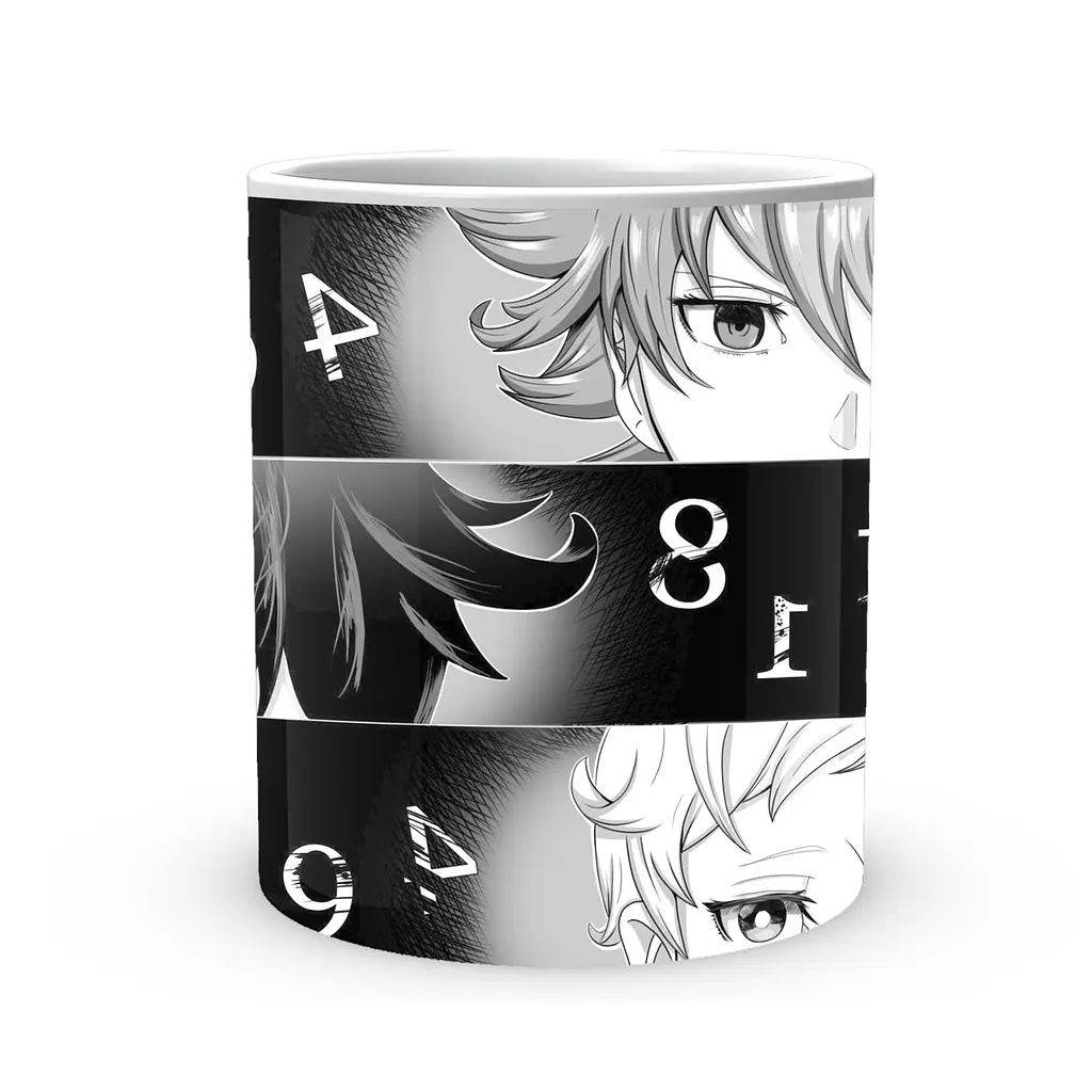 Кружка GeekLand The Promised Neverland Обіцяний Неверленд Норман Емма Рей Очі та номери NV 02.452 - фото 2