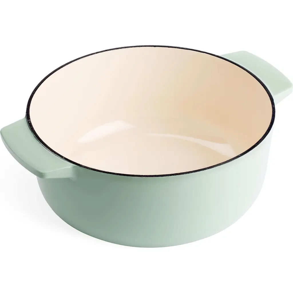 Каструля KitchenAid Cast Iron чавунна з кришкою 26 см 5.2 л фісташковий (CC007434-001) - фото 4