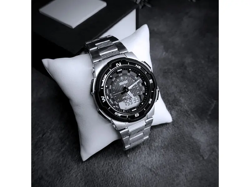 Чоловічий наручний годинник 1370SI Silver Skmei acs0030785 - фото 4