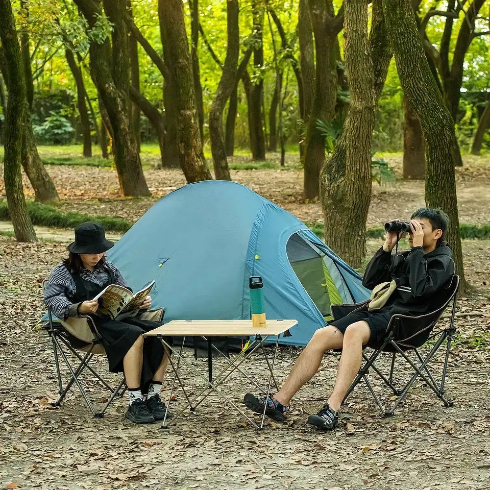 Складное кресло Naturehike NH20JJ022 600D Oxford Cotton сталь (Черный) - фото 5