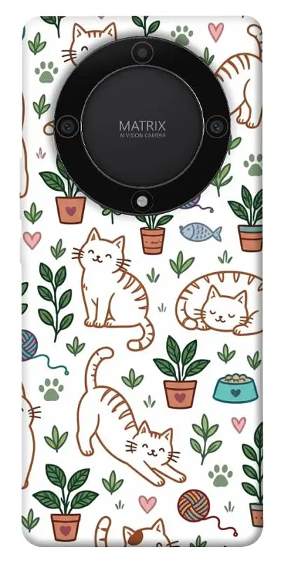 TPU чохол Demsky Cats pattern для Huawei Magic5 Lite