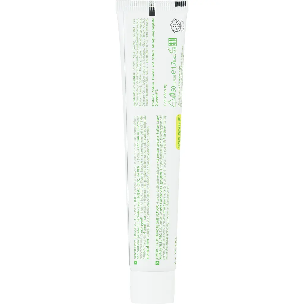 Зубная паста President Junior Toothpaste Lime 6+ years 50 мл - фото 2