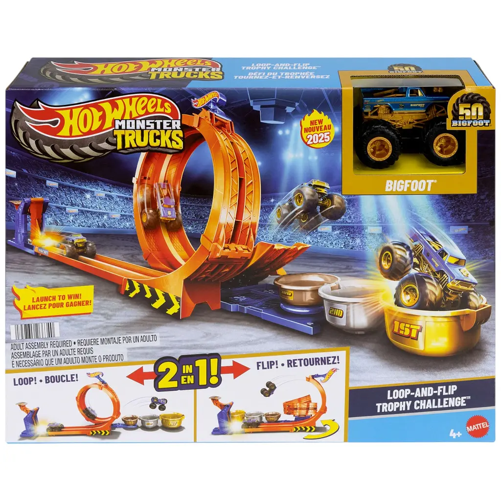 Игровой набор Hot Wheels Monster Trucks Петли и трюки (JBX64