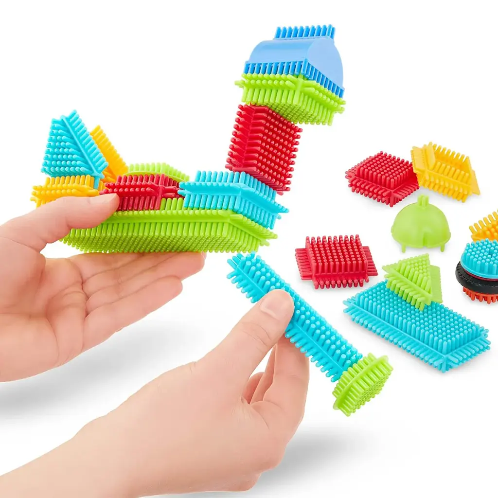 Конструктор Battat серії Bristle Blocks — Будівельник, 56 деталей (BT3070Z) - фото 3