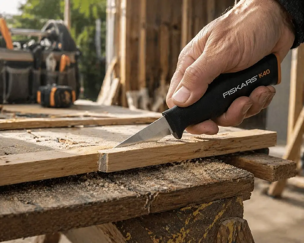 Набір Fiskars: ніж загального призначення K40 Fiskars + ніж складаний Fiskars CarbonMax - фото 3