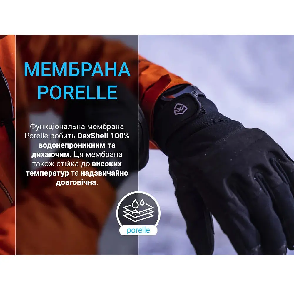 Рукавички водонепроникні Dexshell Arendal Biking Gloves V 2.0 L зимові чорні - фото 14