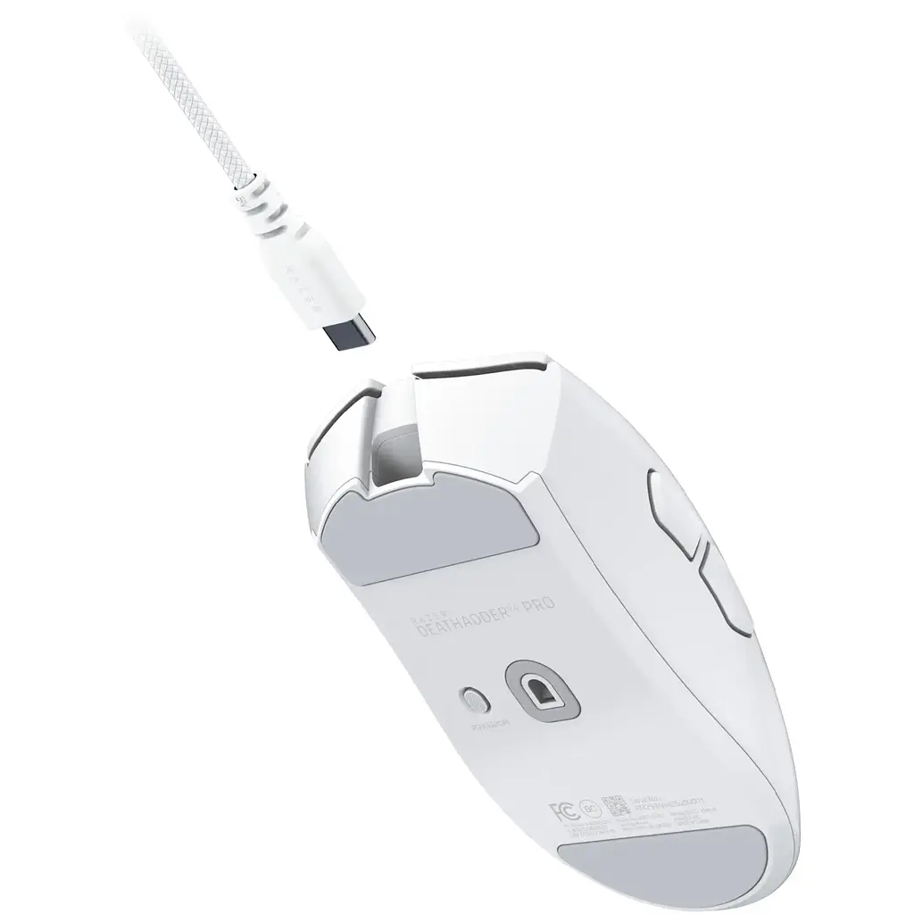Комп'ютерна миша Razer DeathAdder V4 Pro Gen-2 RGB USB-A/WL/BT білий teh0024927 - фото 6