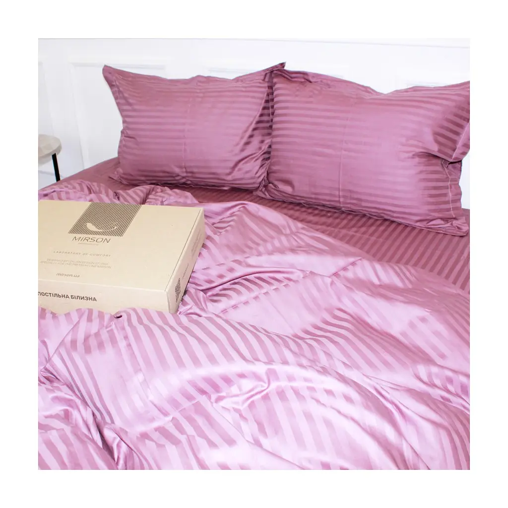Постільна білизна MirSon Satin 30-0008 SmokyPink 160х220 Сімейний (2200005250334) - фото 4