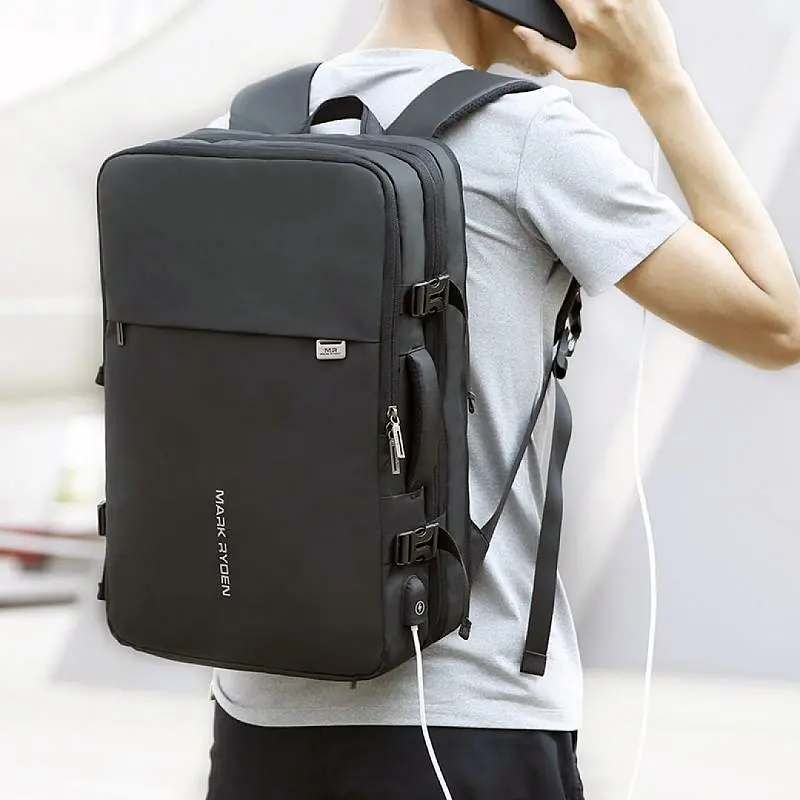 Дорожній рюкзак для ноутбука 17" Mark Ryden MR8057Y з USB-портом (Чорний) - фото 8