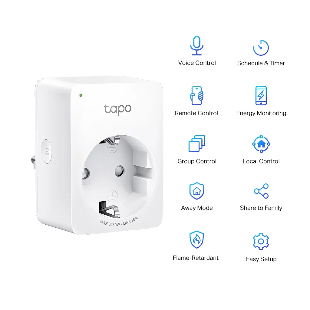 Розумна розетка TP-Link Tapo P110 (2-pack) (Tapo P110(2-pack)) - фото 2