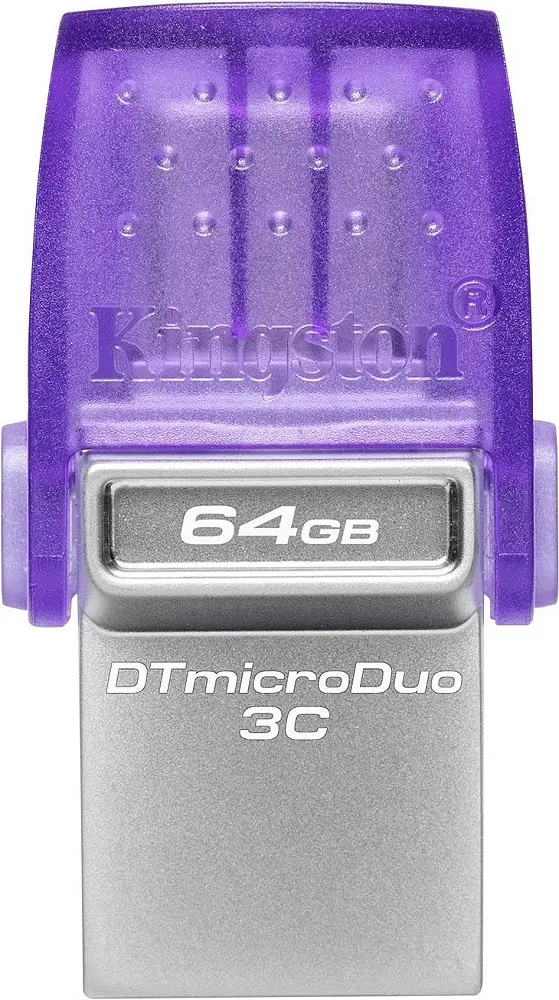 USB Flash накопичувач Kingston 64GB DataTraveler microDuo 3C G3 USB 3.2/Type-C (DTDUO3CG3/64GB) - фото 5