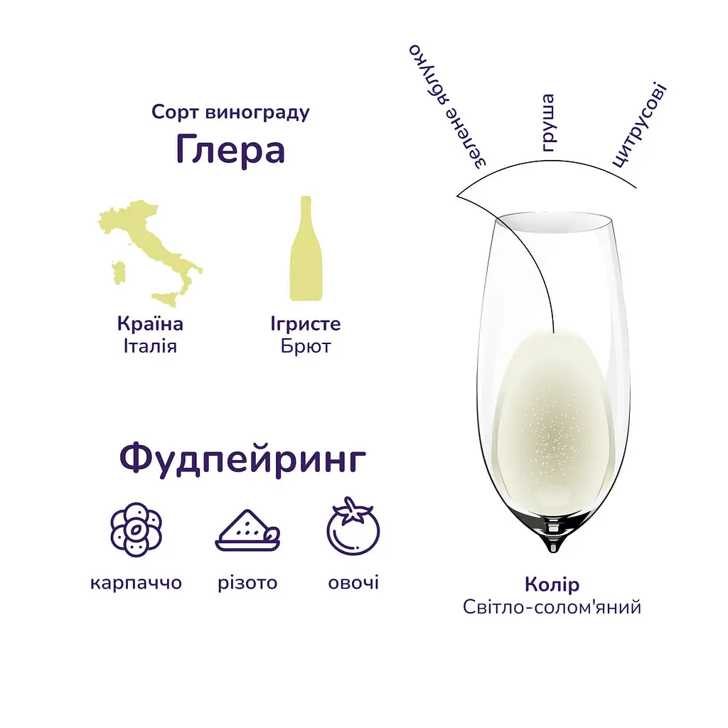 Вино игристое Decordi Prosecco Spumante, белое, брют, 11%, 0,75 л - фото 2
