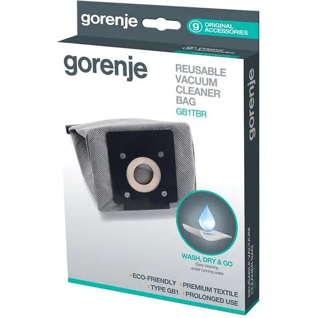 Мешок для пылесоса Gorenje GB1TBR текстильный + выпускной фильтр (570742) - фото 3