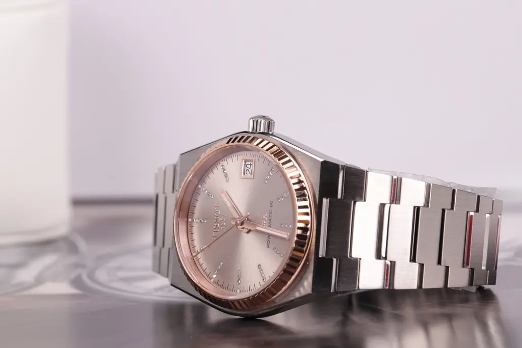 Годинник Tissot PRX 35 мм Powermatic 80 Steel & 18k Gold Bezel T931.207.41.336.00 - фото 2