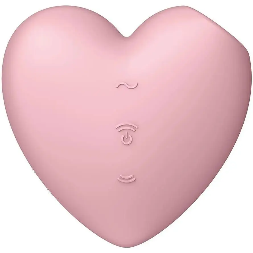 Вакуумний стимулятор-серце з вібрацією Satisfyer Cutie Heart Light Red - фото 6