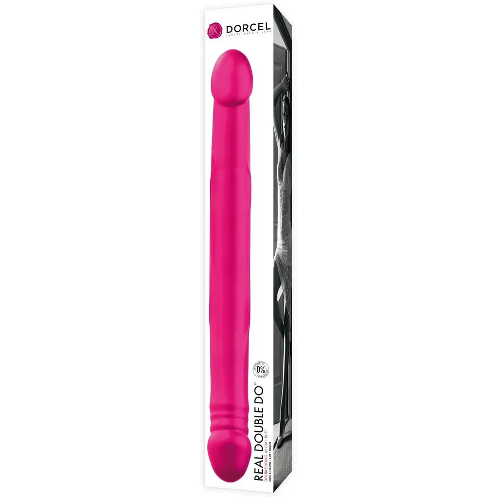 Фалоімітатор двосторонній Dorcel Real Double Do Magenta - фото 2