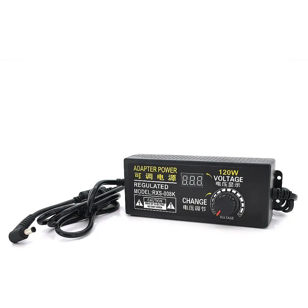 Адаптер питания Voltronic NZX-31250 с регулировкой 3-12V 10A, штекер 5,5x2,5, LED - индикация - фото 2