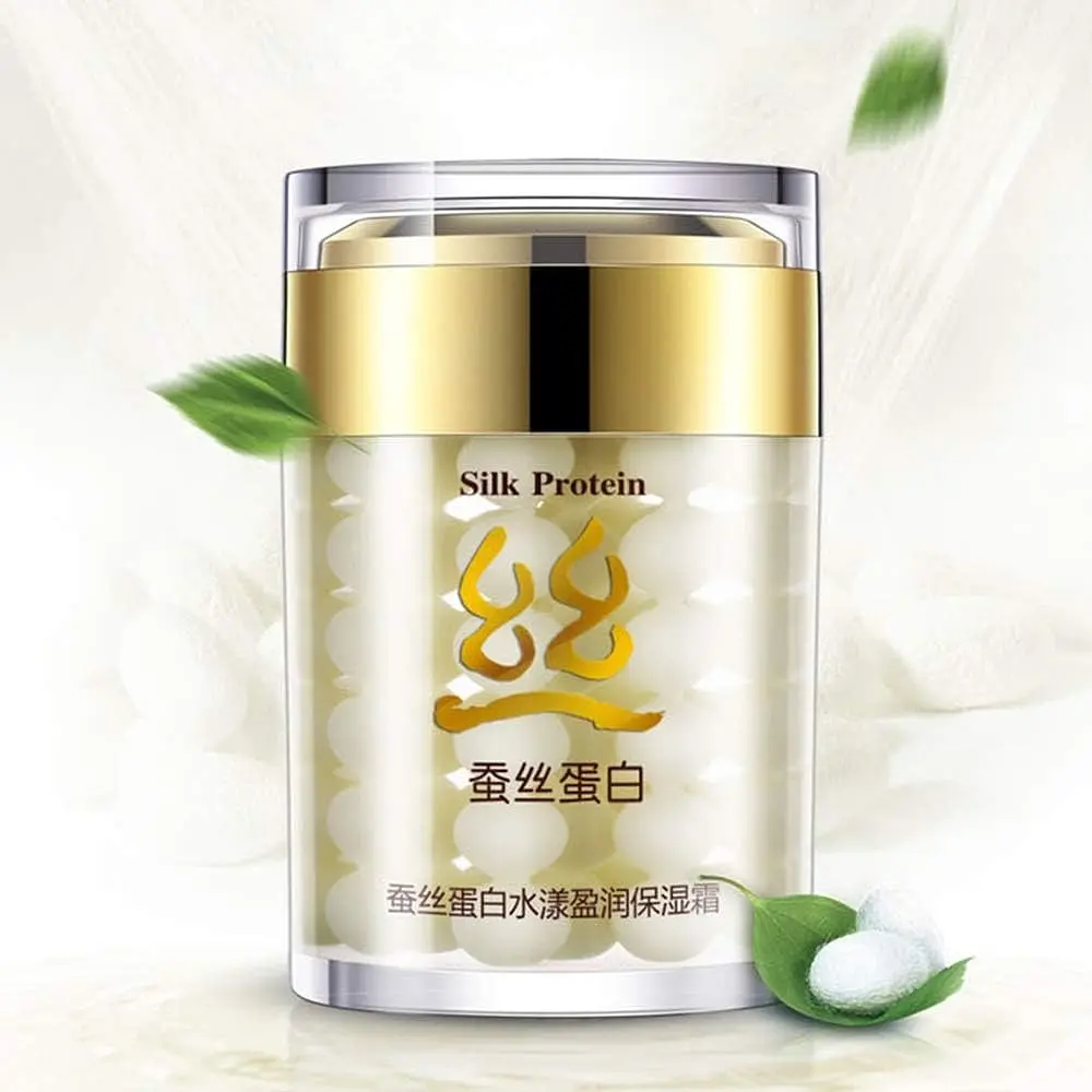 Крем для обличчя з шовком Bioaqua Silk Protein Aqua Shiny Moisturizing Cream 60 г - фото 2