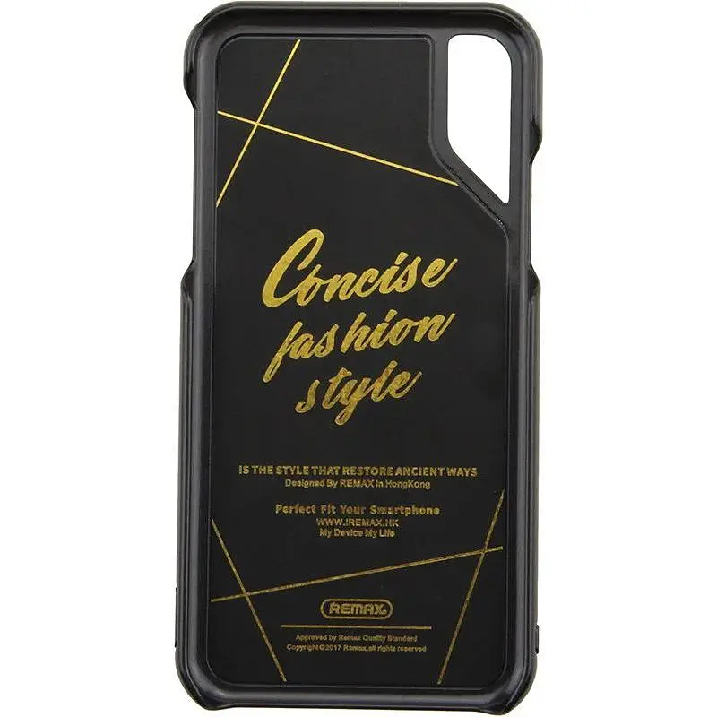 Чохол-накладка Remax Patron Saint Series Case Apple iPhone X Black - фото 3