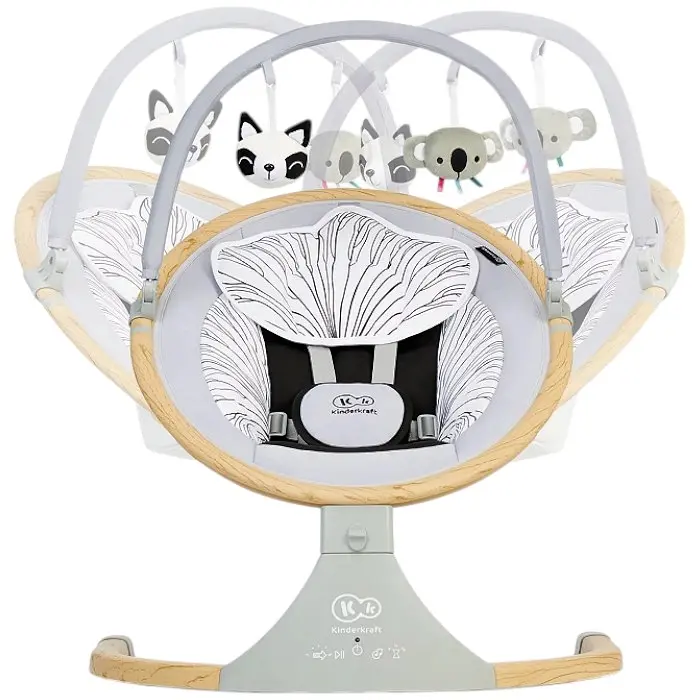 Заколисуючий центр Kinderkraft LUMI Wooden Grey - фото 10
