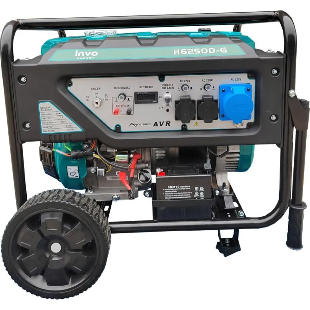 Генератор бензиновий INVO H6250D-G [DD0004474] [108642] - фото 4