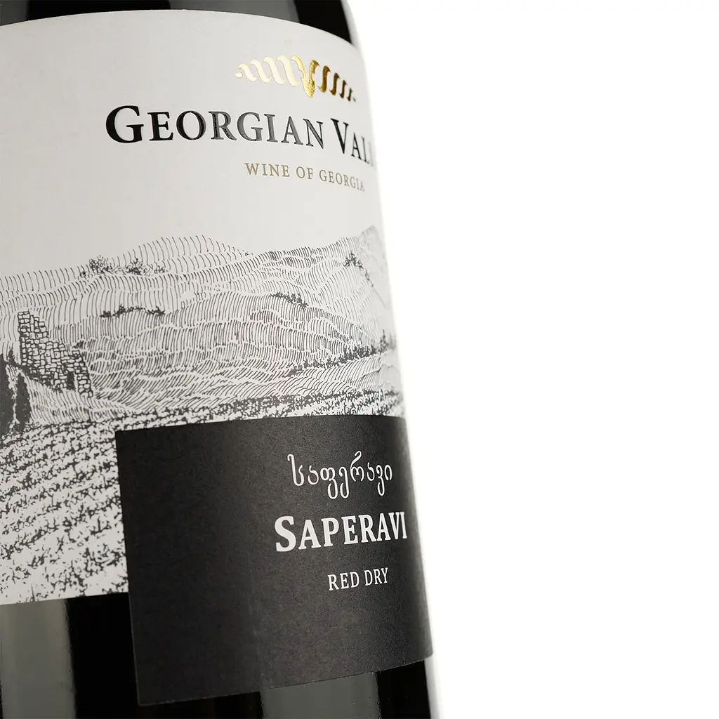 Вино Georgian Valleys Saperavi Red Dry, червоне, сухе, 12,5%, 0,75 л - фото 3
