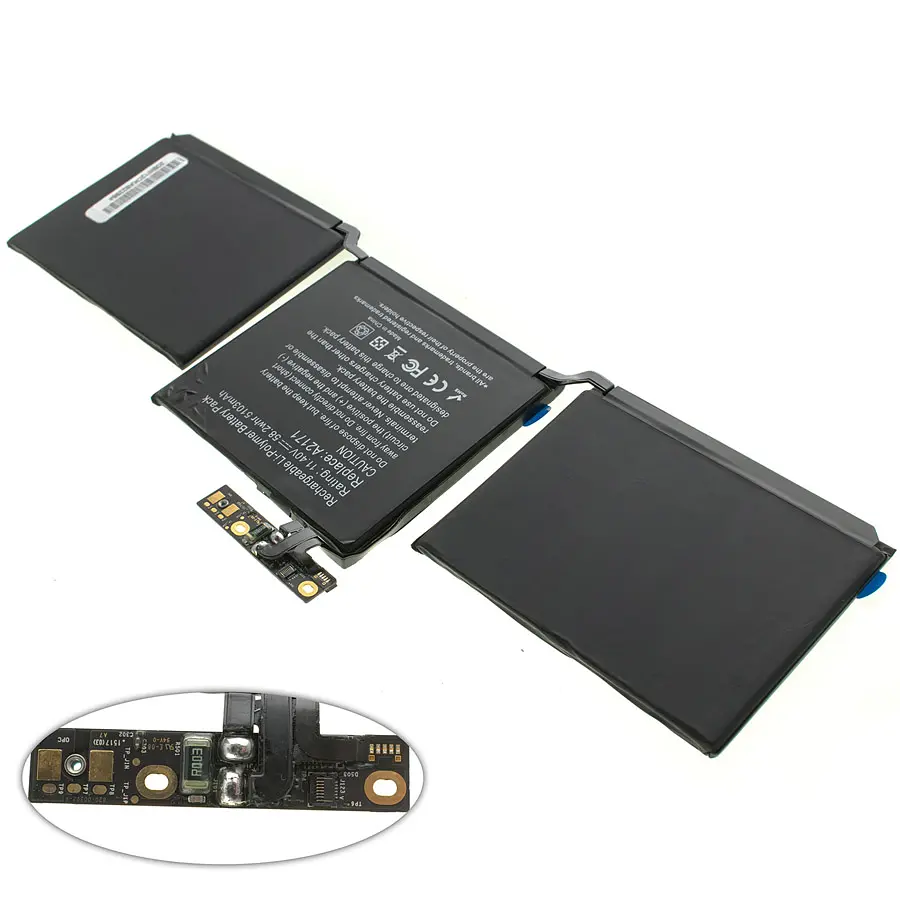 Акумулятор Apple A2171 (A2159 Apple MacBook Pro 13) 11.4V 5103 mAh 58.2Wh Black - фото 2