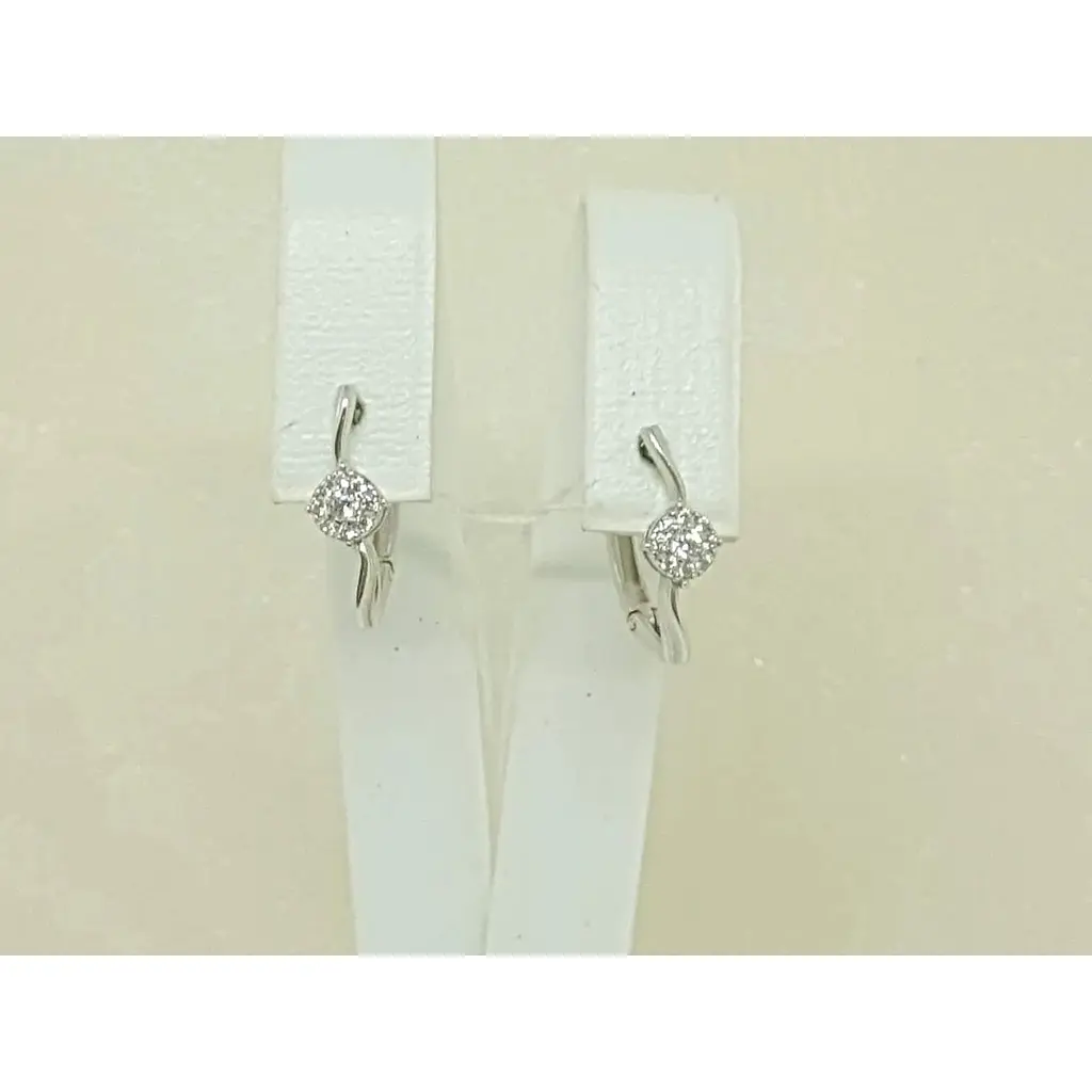 Золотые серьги Столичная Ювелирная Фабрика с фианитами. 110409Б - фото 3