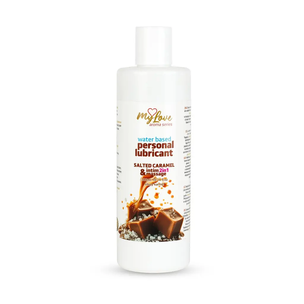 Лубрикант Boys Of Toys MyLove Aroma Series IntimMassage Salted Caramel 2в1 та масажний гель, 300 мл