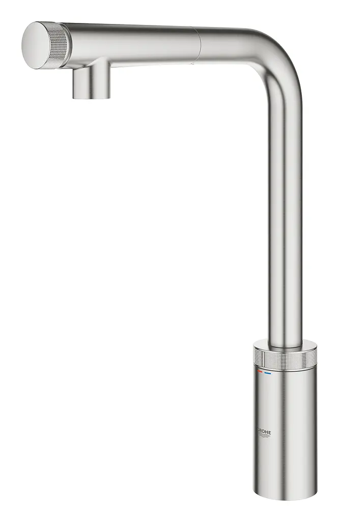 Змішувач для кухні з висувним виливом Grohe Minta Smartcontrol 31613DC0, Нержавіюча сталь - фото 6