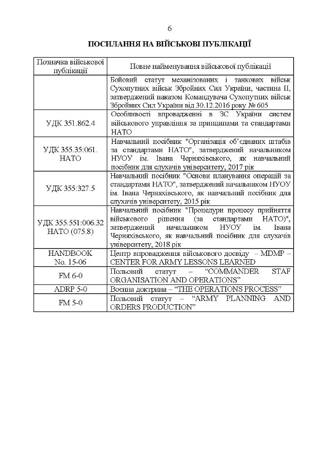 Методичні рекомендації з планування та організації бою за стандартами НАТО (штаб бригади (батальйону) та їм рівних) - фото 5