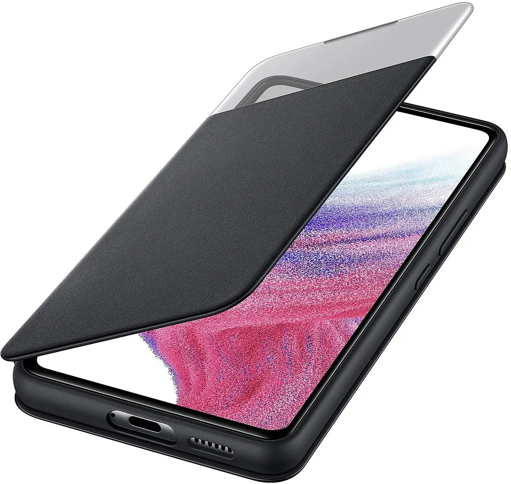 Чохол-книжка S-View Clear View Cover EF-EA536PBEGRU для Samsung Galaxy A53 5G (6.5") Чорний - фото 3