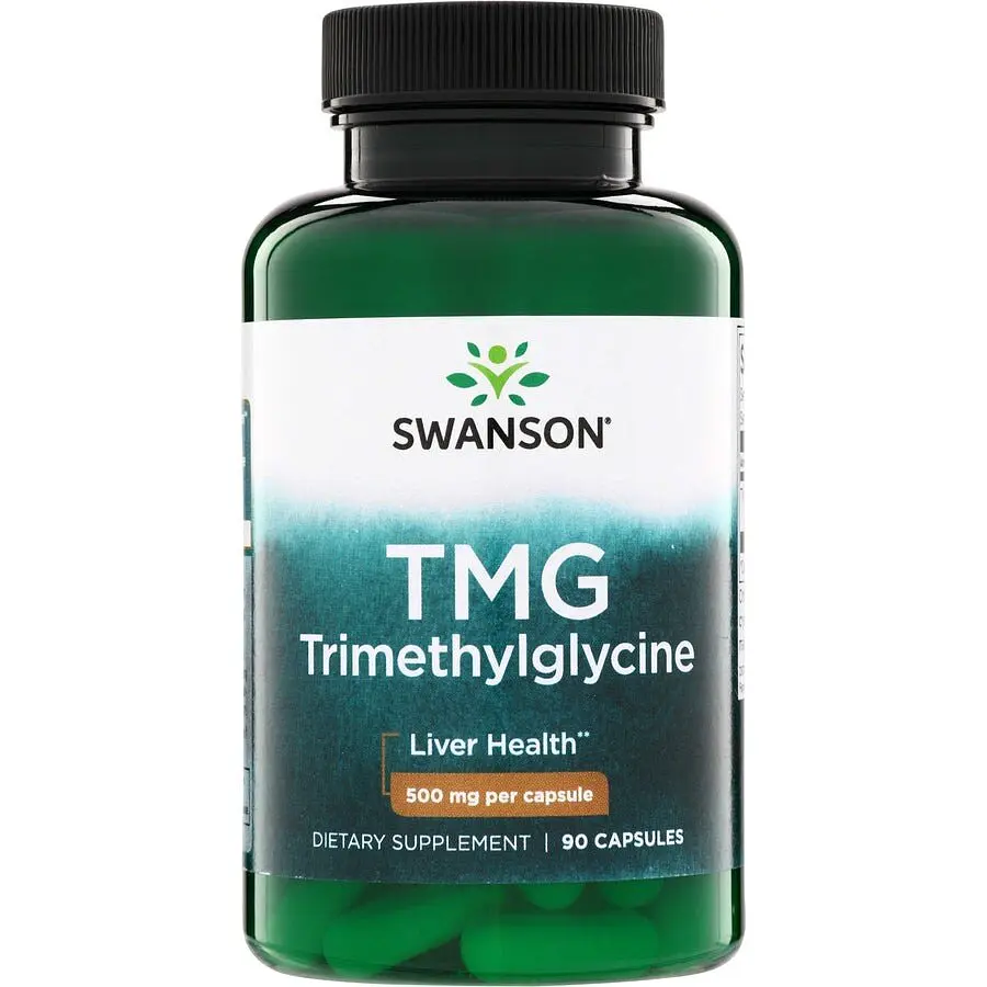 Триметилгліцин Swanson TMG Trimethylglycine 500 mg 90 капсул