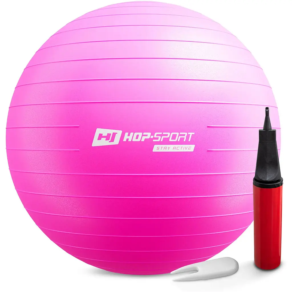 Фітбол Hop-Sport 75см маджента + насос - фото 3