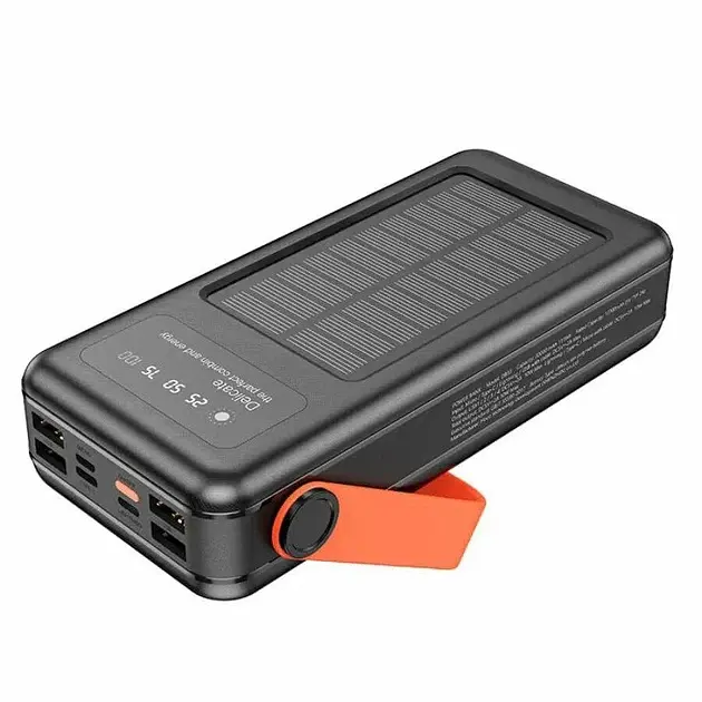 Power Bank Портативний Акумулятор HOCO 30000 mAh 22.5W PD20W Сонячна панель (DB33) - фото 4