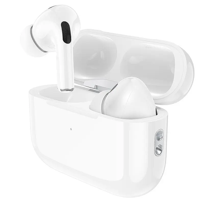 Бездротові навушники Hoco EW49 TWS Bluetooth 5.3 з мікрофоном, бездротовою зарядкою, вакуумні, білі - фото 2