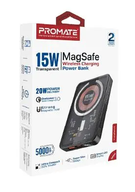 Повербанк Promate TransPack-5 5000 mAh Black (transpack-5.black) - фото 2