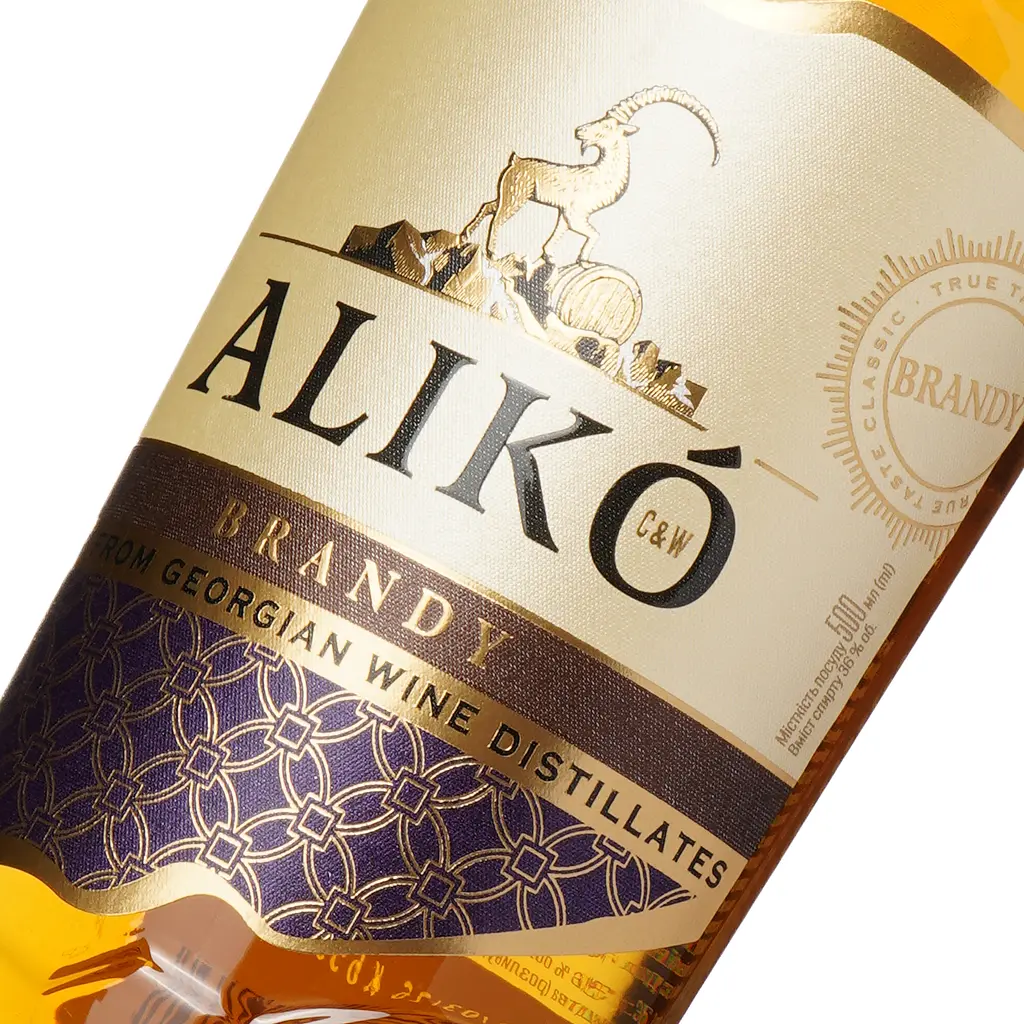 Бренді ординарний Aliko C&W 36% 0.5 л - фото 5