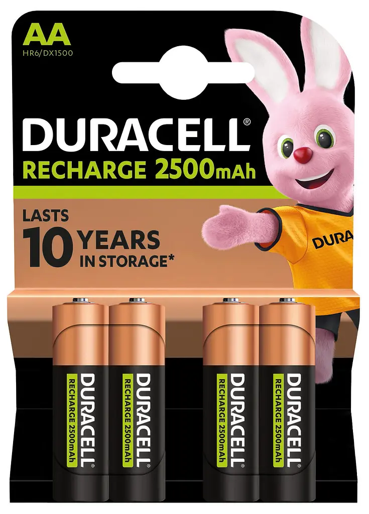 Акумулятори Duracell Rechargeable AA 2500 mAh, 4 шт. (6486621) - фото 7