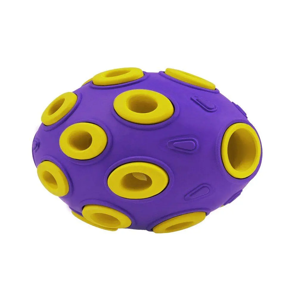 Іграшка для собак BronzeDog Jumble Airball 12 см фіолетово-жовтий - фото 5