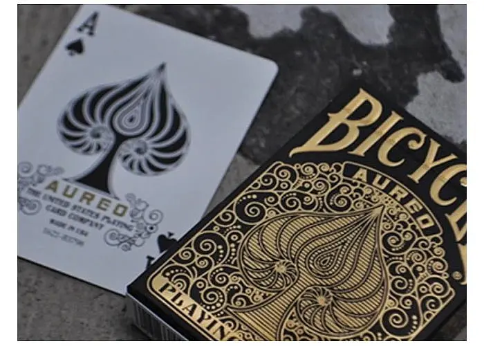 Карты игральные United States Playing Card Company Bicycle Aureo (black) (09409b) - фото 5