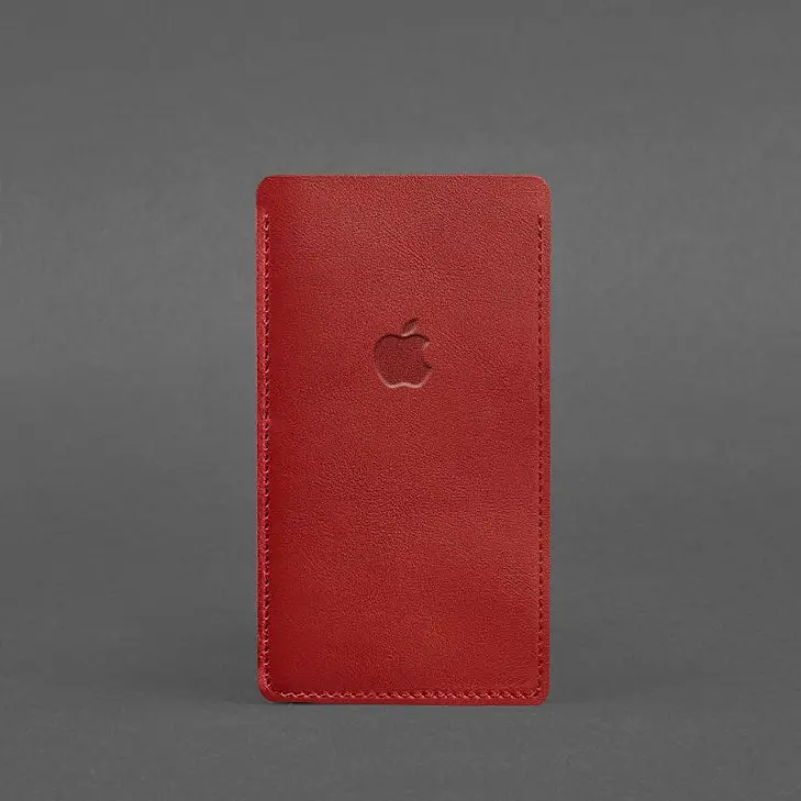 Кожаный чехол для iPhone 11 Красный - фото 4